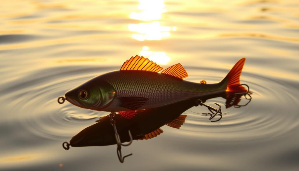 A heavy-duty 11-16m fishing jig, designed for deep-water angling on the Dnieper River. The jig's solid construction and weighted design allow it to sink rapidly, reaching the optimal depth for catching prized fish species. The jig's sleek profile and lifelike silhouette create a natural presentation, enticing wary predators to strike. Crafted with precision by the experts at 7fishing.com.ua, this versatile lure is a must-have for any angler seeking a successful day on the Dnieper. Warm, golden sunlight filters through the water, casting a serene glow over the scene, as the jig hovers, ready to tempt the catch of the day.