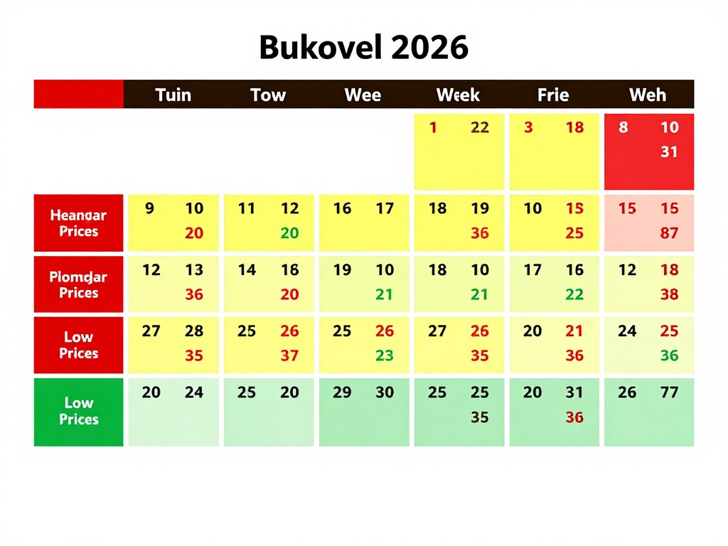 Календарь сезонов Буковеля 2026 с ценовыми периодами