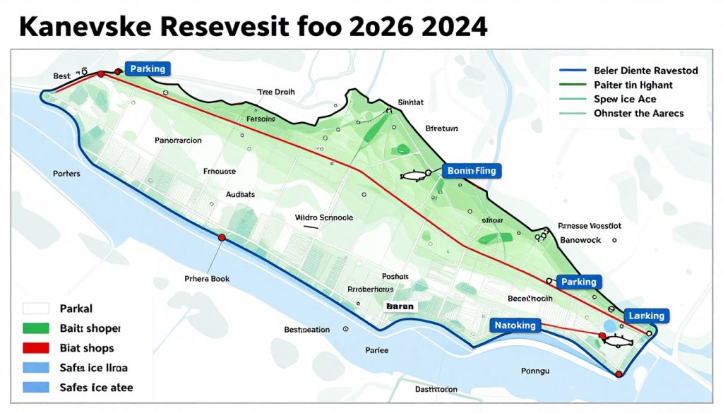 Карта лучших мест для зимней рыбалки на Каневском водохранилище 2026