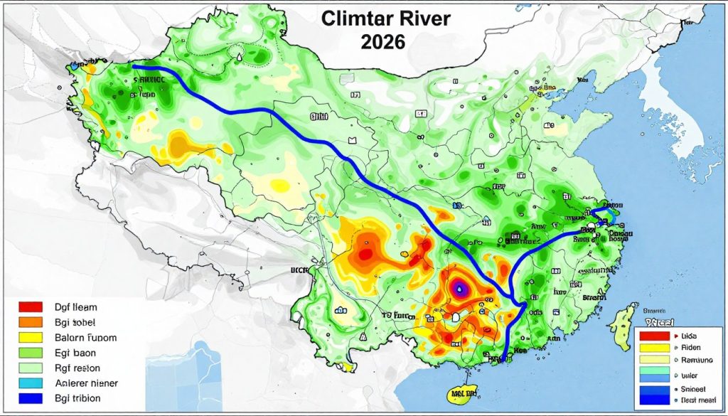 Кліматична карта прогнозу зими 2026 року для басейну Дніпра