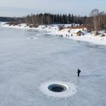 Панорама Каменского водохранилища зимой 2026