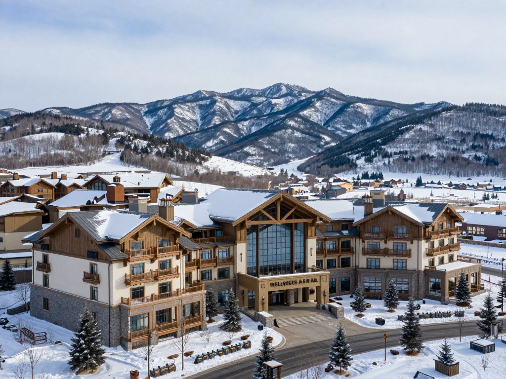 Панорамный вид на отель Mountain Residence Wellness & SPA