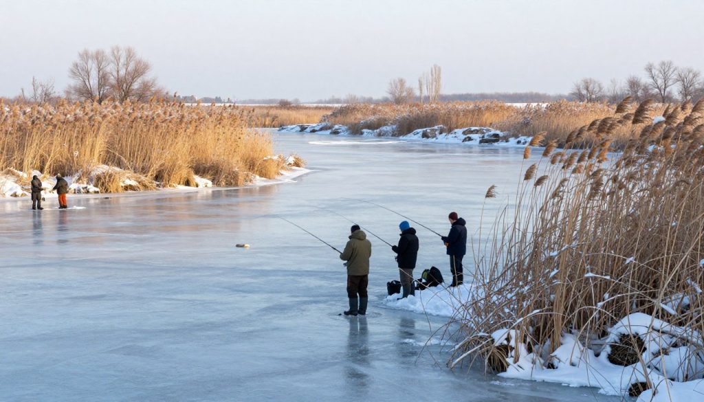 Зимняя рыбалка на Днестровском лимане