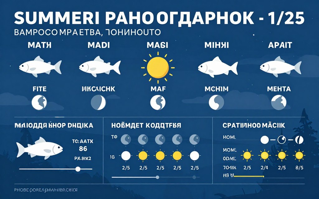 прогноз клювання риби літо